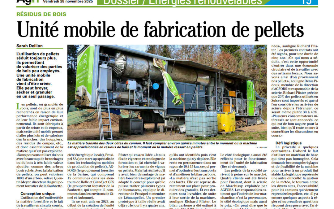 Make the Most of Your Wood Supply: Proxipel’s Solution for Producing Local Pellets