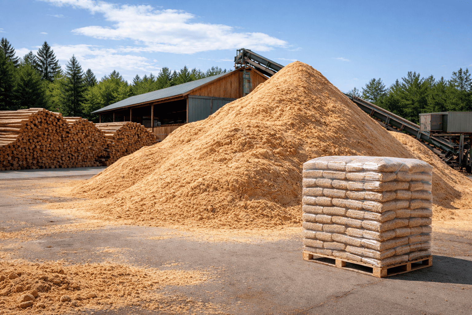 aprovechamiento de los residuos de aserradero para producir pellets